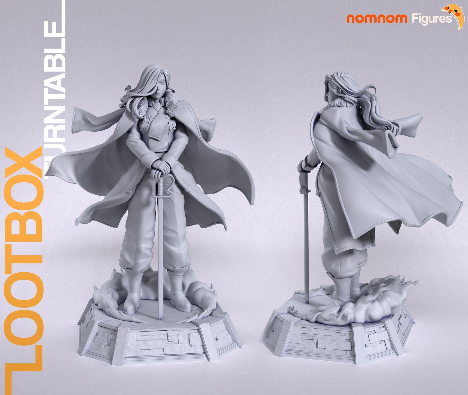 Fierce Major General | Resin Garage Kit Figure Anime Manga Fan Art | Nomnom Figures