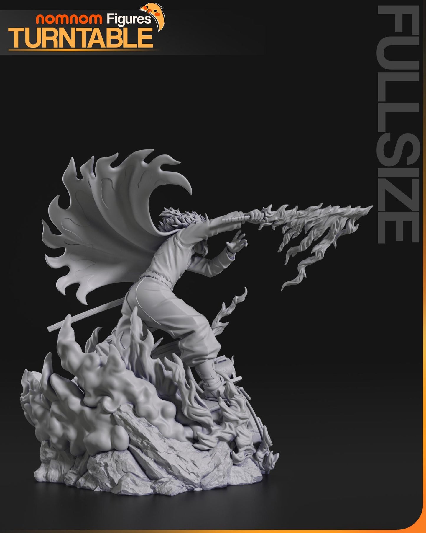 Fiery Big Brother | Resin Garage Kit Figure Anime Manga Fan Art | Nomnom Figures