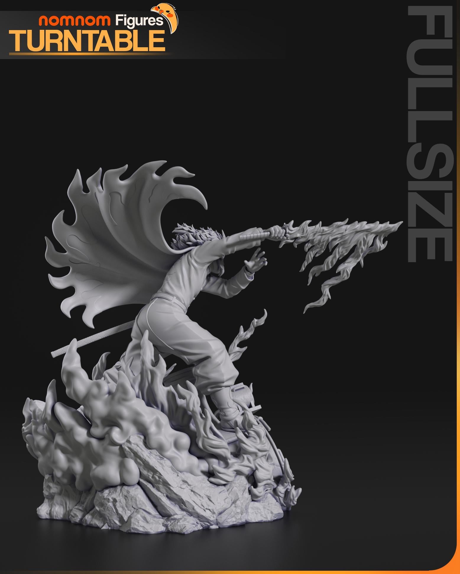 Fiery Big Brother | Resin Garage Kit Figure Anime Manga Fan Art | Nomnom Figures