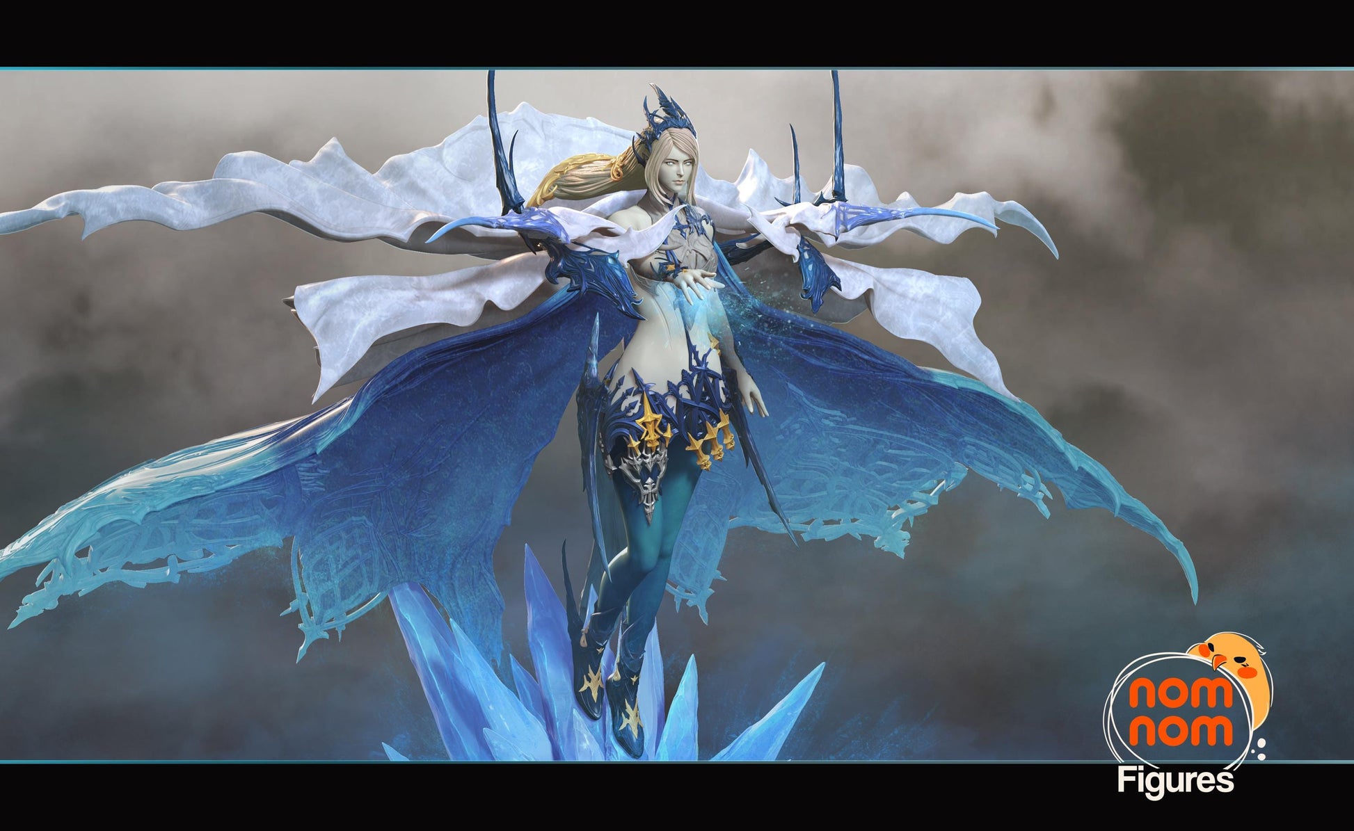 Warden of Ice | Resin Garage Kit Figure Game Fan Art | Nomnom Figures