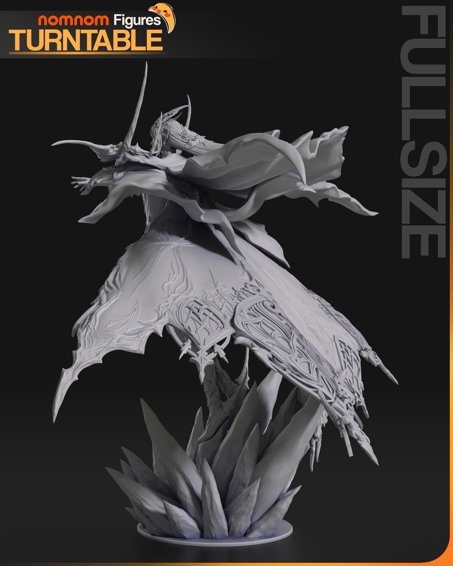 Warden of Ice | Resin Garage Kit Figure Game Fan Art | Nomnom Figures