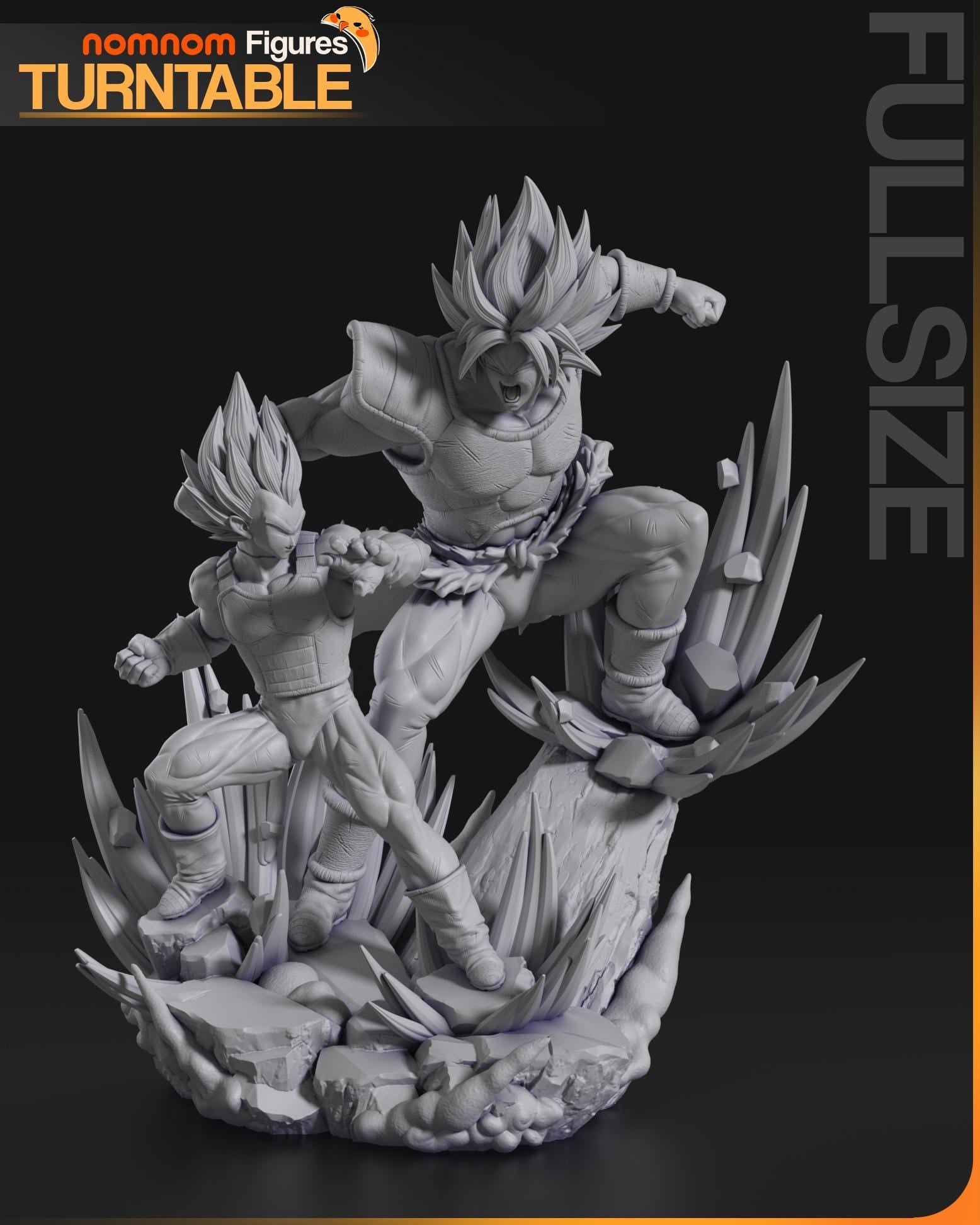 Super Powered Fight | Resin Garage Kit Figure Anime Fan Art | Nomnom Figures