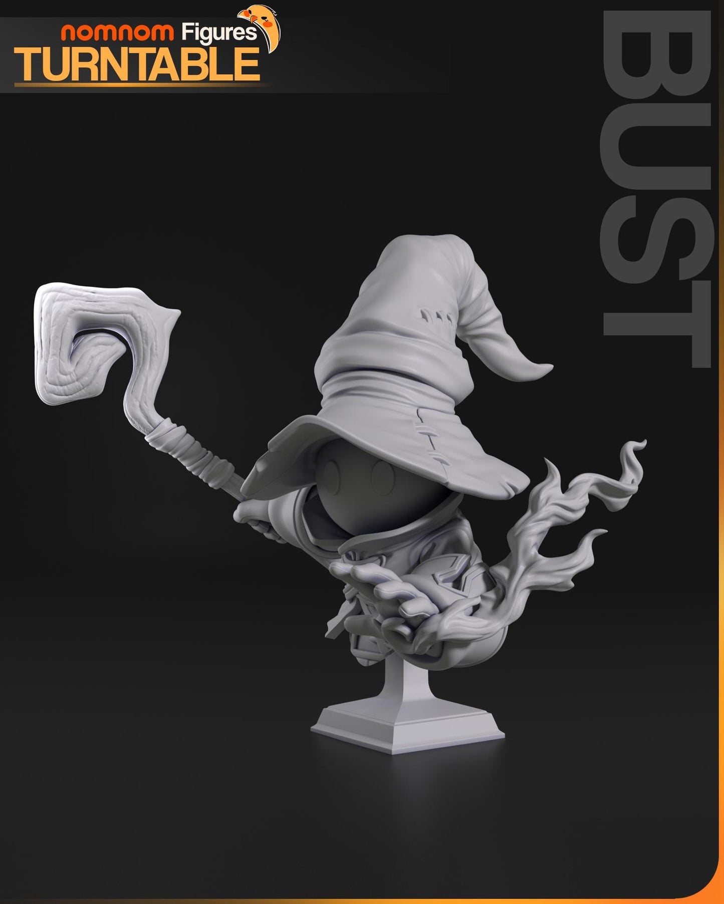 Shy Black Mage | Resin Garage Kit Figure Game Fan Art | Nomnom Figures