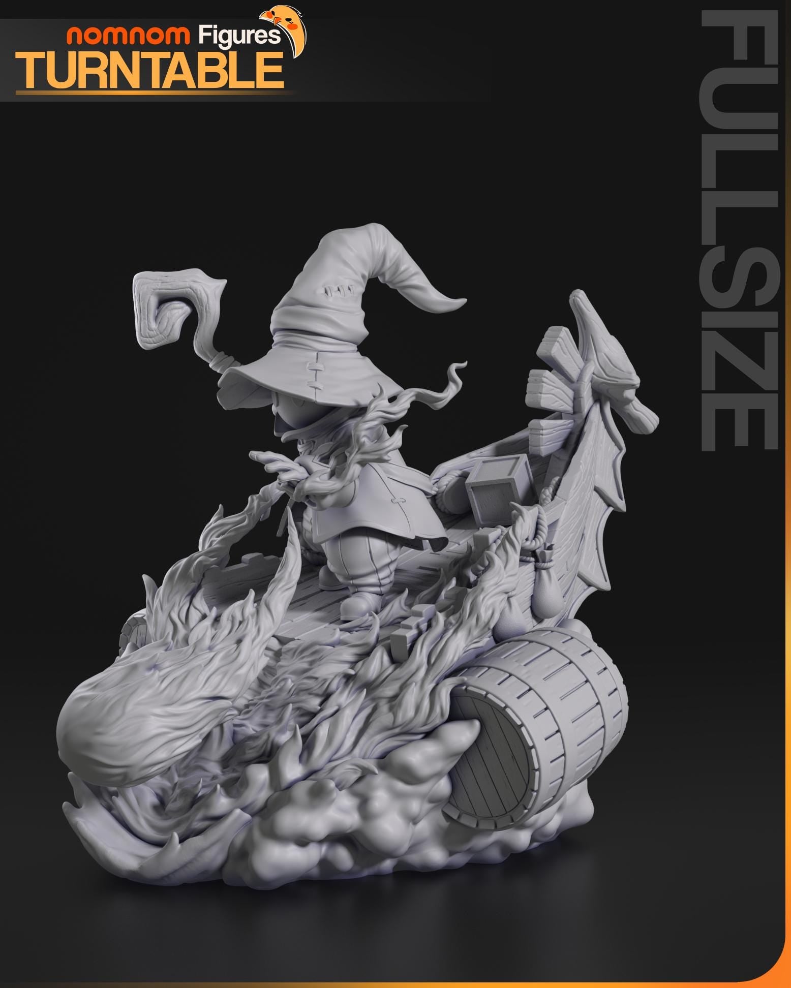 Shy Black Mage | Resin Garage Kit Figure Game Fan Art | Nomnom Figures