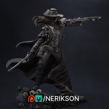 Valeria the Nighthunter, Vampire Hunter | Tabletop Gaming Mini or Garage Resin Kit Statue | D&D TTRPG Fantasy Miniature | Nerikson