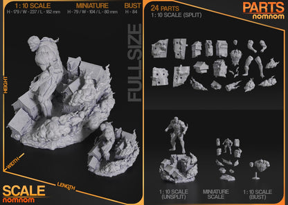 Armored Giant | Resin Garage Kit Figure Anime Manga Fan Art | Nomnom Figures