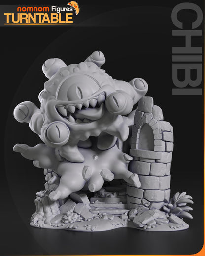 Chibi Beholder | Resin Garage Kit Figure D&D Game Fan Art | Nomnom Figures