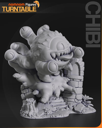 Chibi Beholder | Resin Garage Kit Figure D&D Game Fan Art | Nomnom Figures