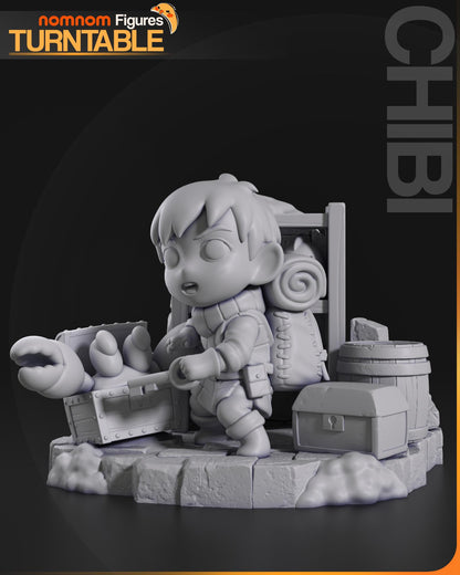 Chibi Nimble Half-Foot | Resin Garage Kit Figure Anime Fan Art | Nomnom Figures