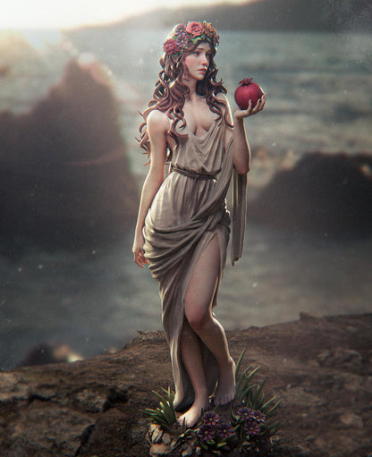 1:12 Greek Goddess of Spring, Persephone | Resin Garage Kit Sculpture Mythology Statue | CA 3D Studios