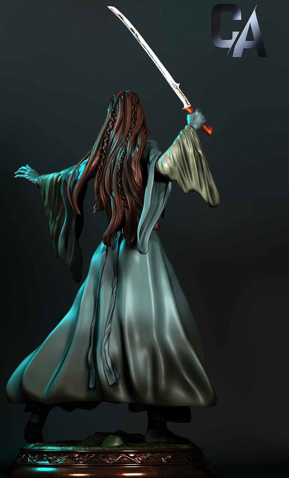 1:12 Half-Elven Queen of Elves and Men | Resin Garage Kit Sculpture Anime Video Game Fan Art Statue | CA 3D Studios