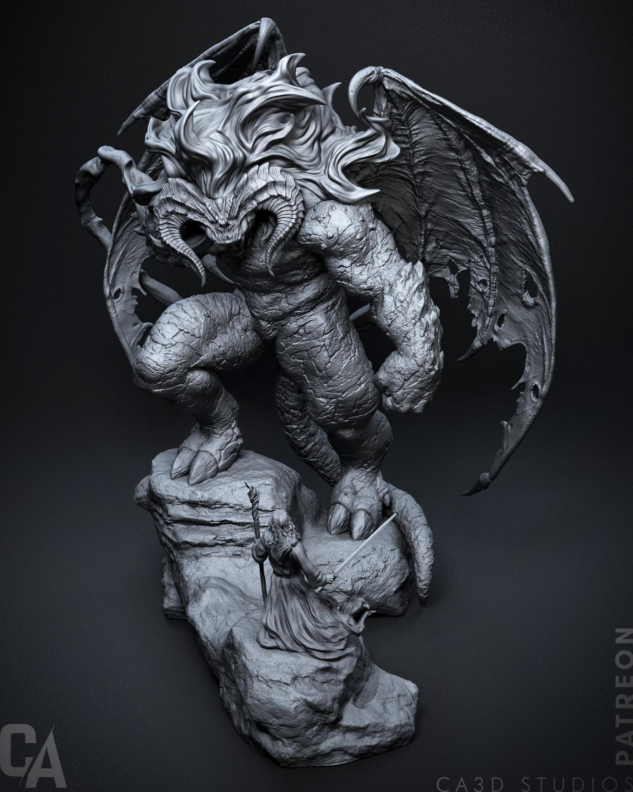 Fateful Encounter | Resin Garage Kit Sculpture Anime Video Game Fan Art Statue | CA 3D Studios