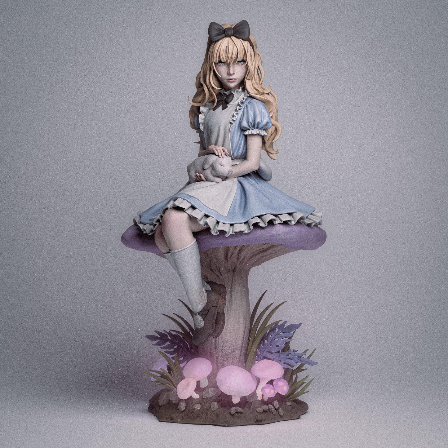 1:12 Girl in Wonderland | Resin Garage Kit Sculpture Anime Video Game Fan Art Statue | CA 3D Studios