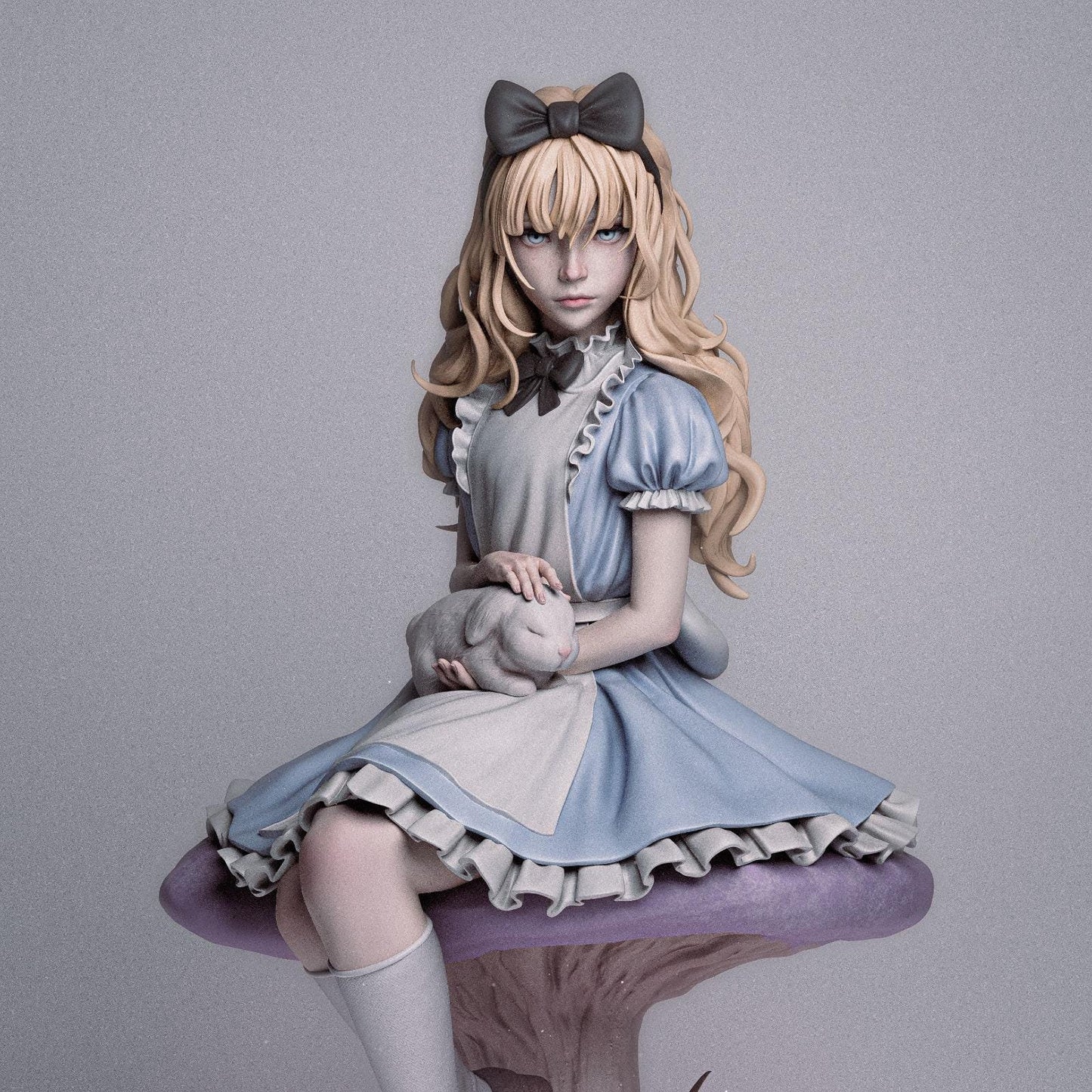 1:12 Girl in Wonderland | Resin Garage Kit Sculpture Anime Video Game Fan Art Statue | CA 3D Studios