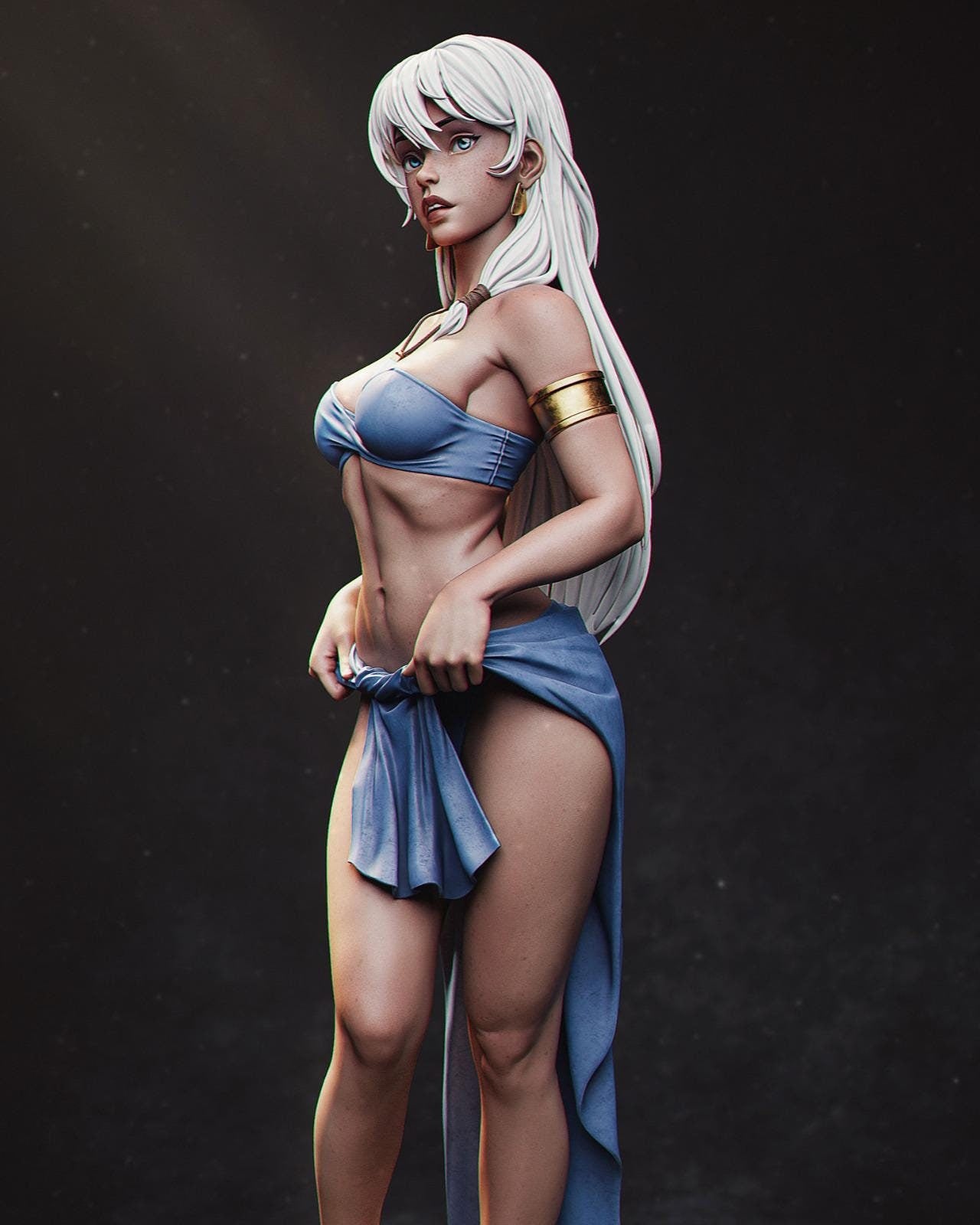 1:12 Atlantean Princess | Resin Garage Kit Sculpture Anime Video Game Fan Art Statue | CA 3D Studios