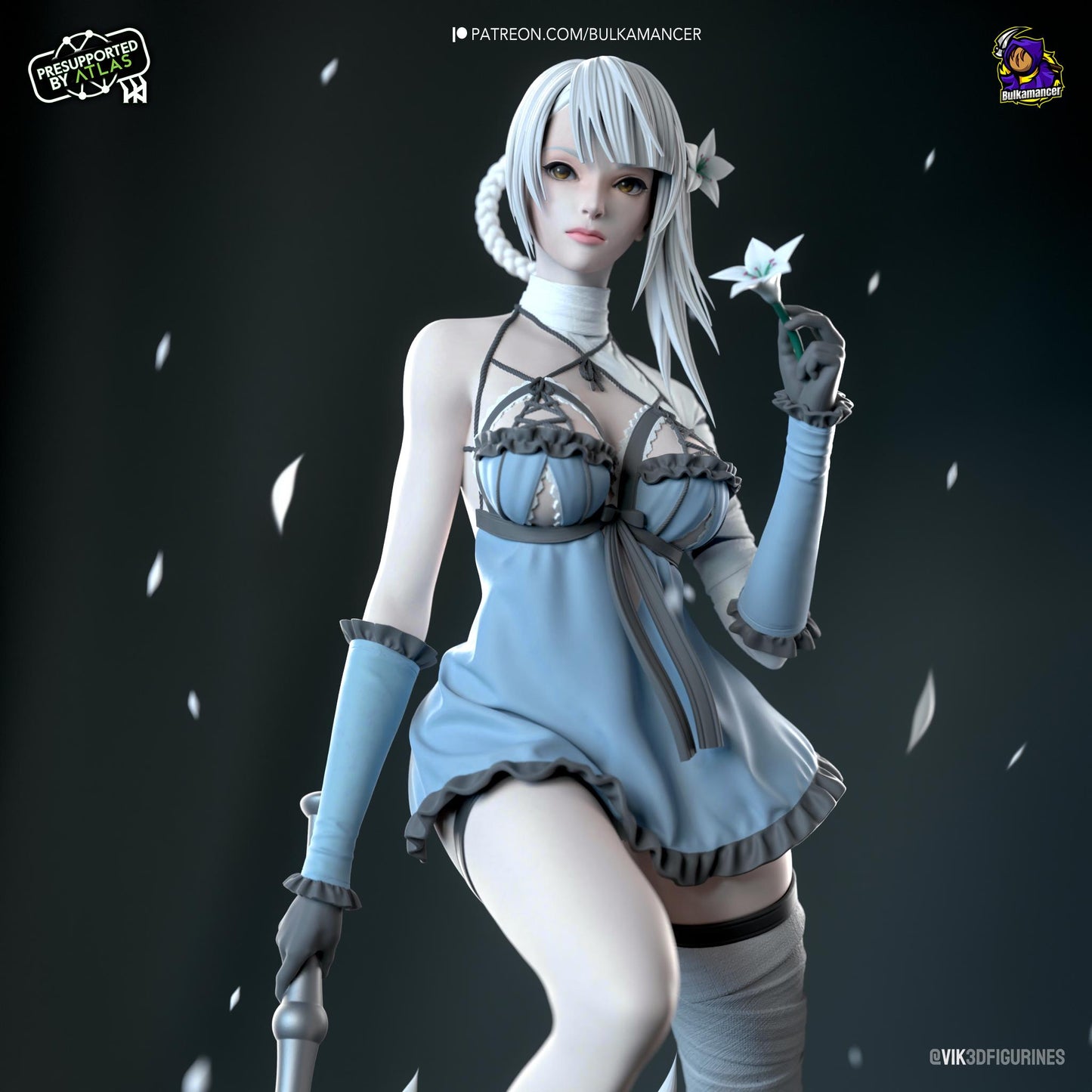 Angry Librarian | Resin Garage Kit Sculpture Anime Video Game Fan Art Statue | Bulkamancer Sculpts