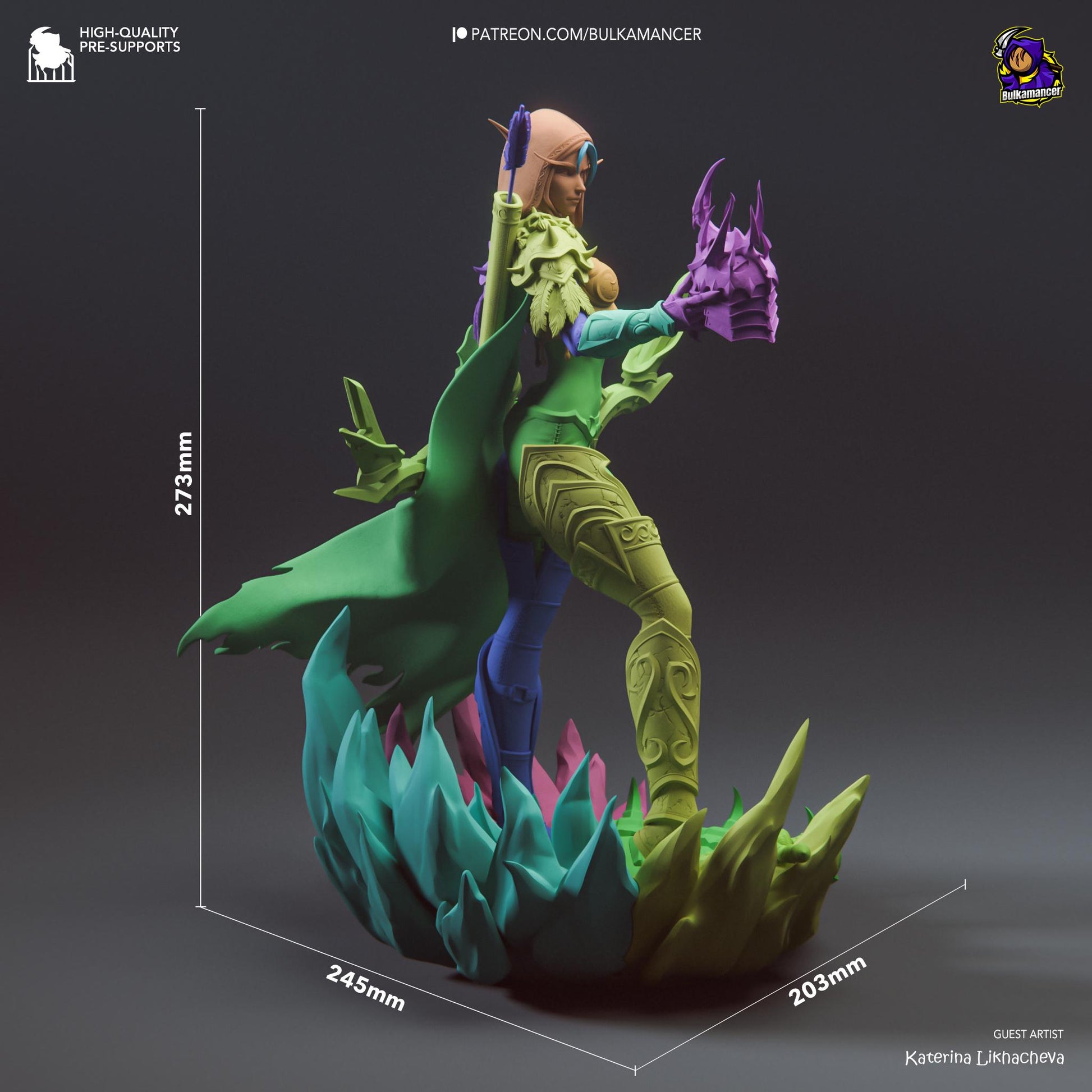 Banshee Queen | Resin Garage Kit Sculpture Anime Video Game Fan Art Statue | Bulkamancer Sculpts