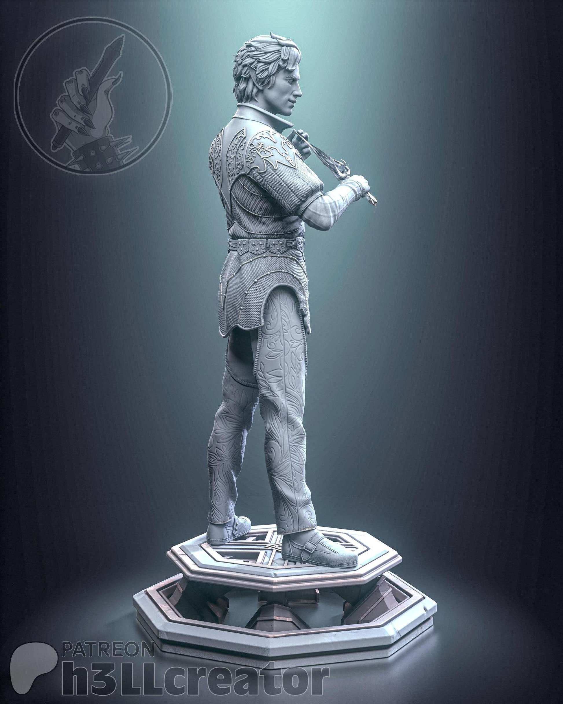 1:12 Sassy Vamp | Resin Garage Kit Figure Game D&D Fan Art | h3LL creator