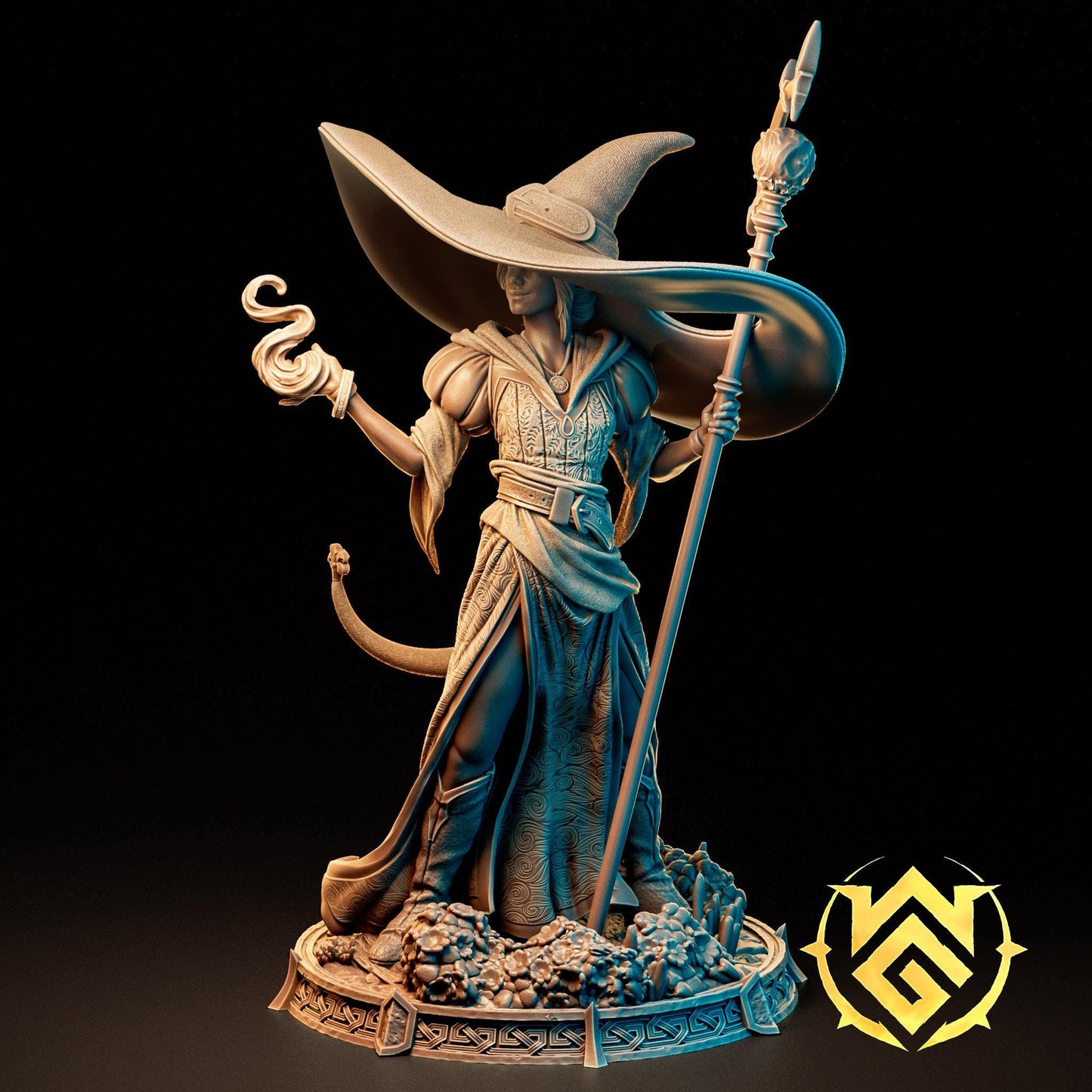 Brim Wizard | TTRPG D&D Miniature | The Witchguild