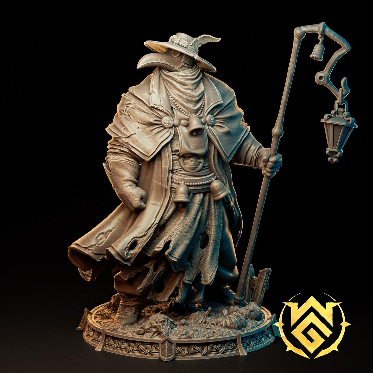 Iron Mask Cleric | TTRPG D&D Miniature | The Witchguild