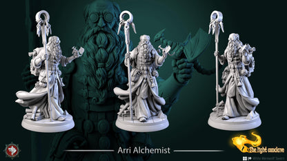 Alchemist | TABLETOP SCALE | TTRPG Miniature | White Werewolf Tavern | Unpainted, Unplated Resin 8k