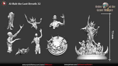 Al-Rah, the Last Breath | TABLETOP SCALE | TTRPG Miniature | White Werewolf Tavern | Unpainted, Unplated Resin 8k