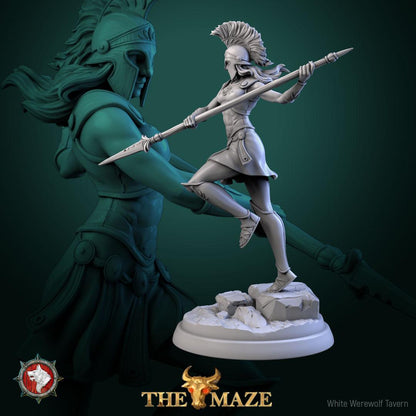 Amazons | TABLETOP SCALE | TTRPG Miniature | White Werewolf Tavern | Unpainted, Unplated Resin 8k