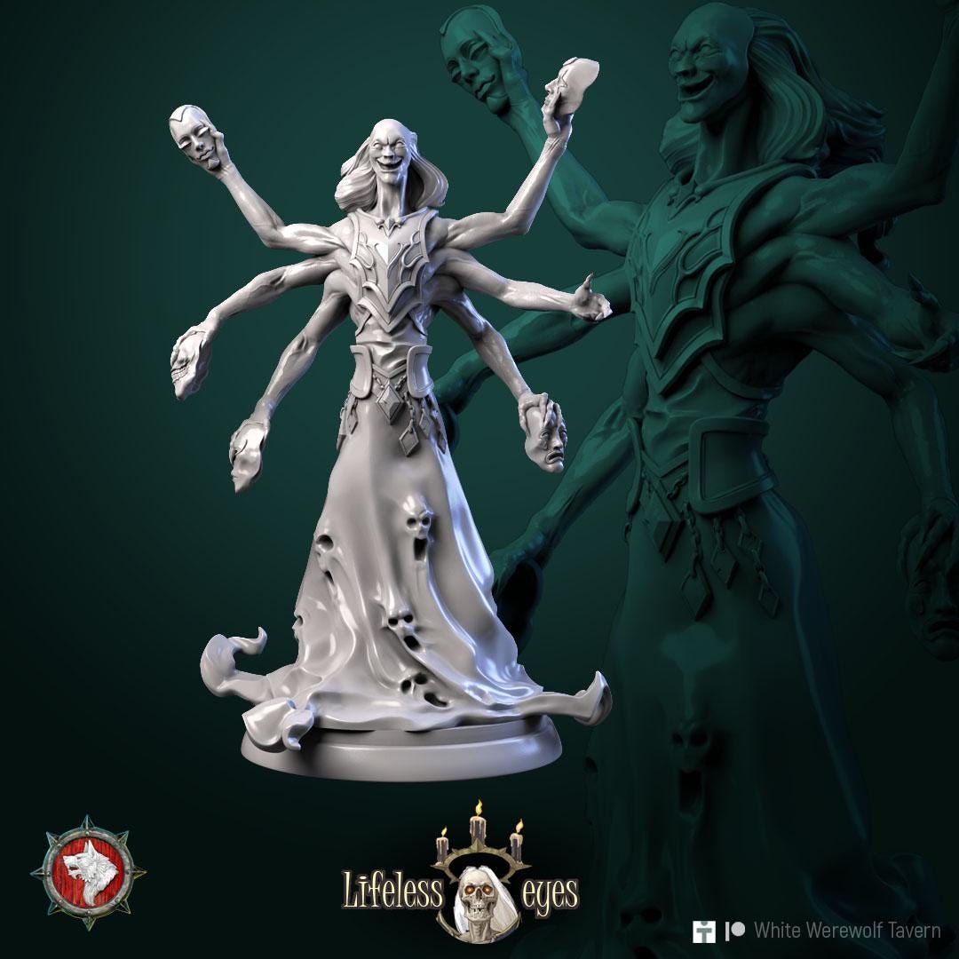 Banshees | TABLETOP SCALE | TTRPG Miniature | White Werewolf Tavern | Unpainted, Unplated Resin 8k
