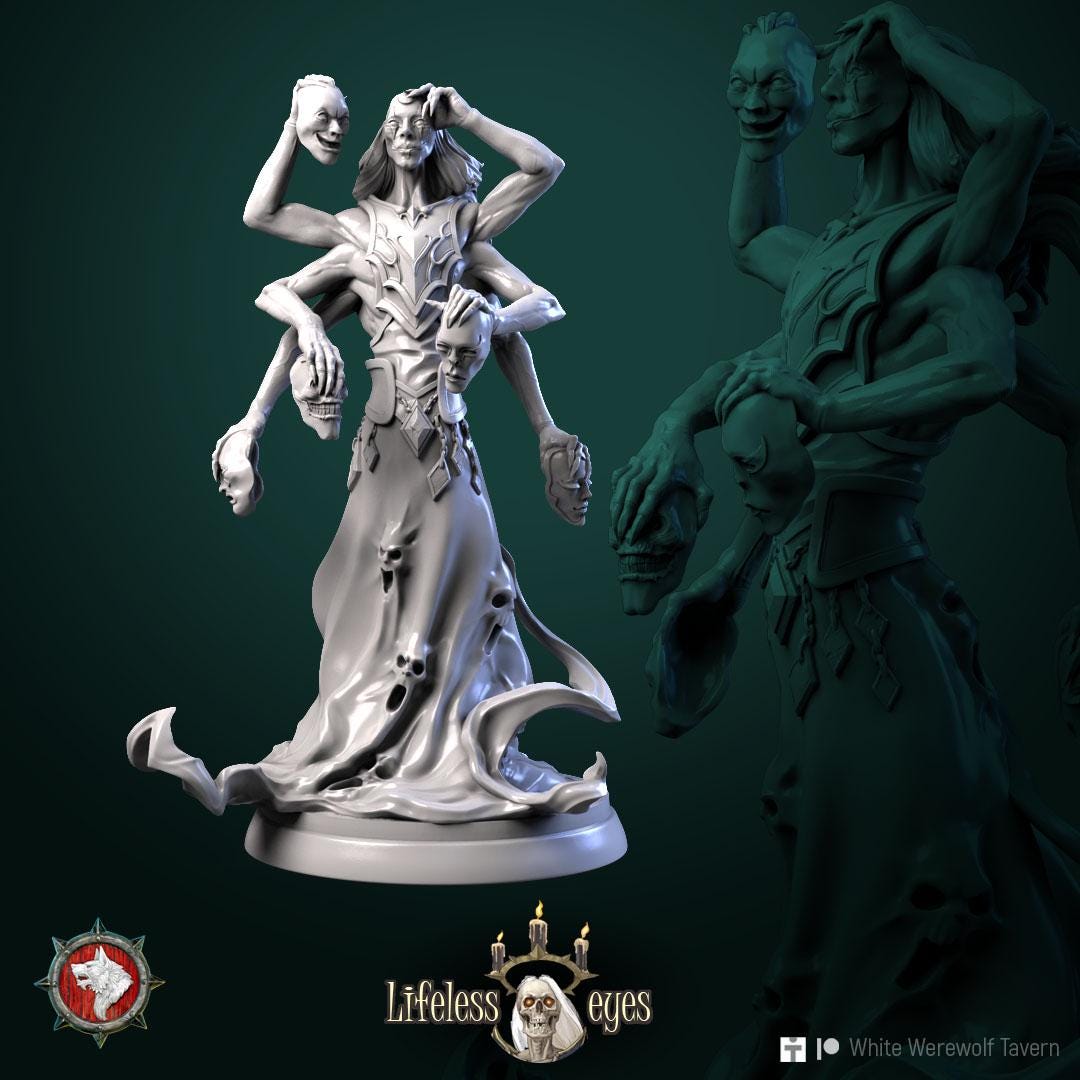 Banshees | TABLETOP SCALE | TTRPG Miniature | White Werewolf Tavern | Unpainted, Unplated Resin 8k