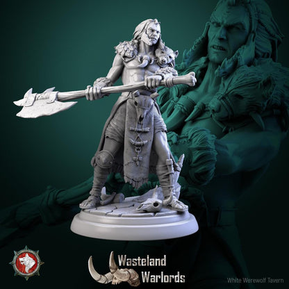 Barbarian Warlords, Males | TABLETOP SCALE | TTRPG Miniature | White Werewolf Tavern | Unpainted, Unplated Resin 8k