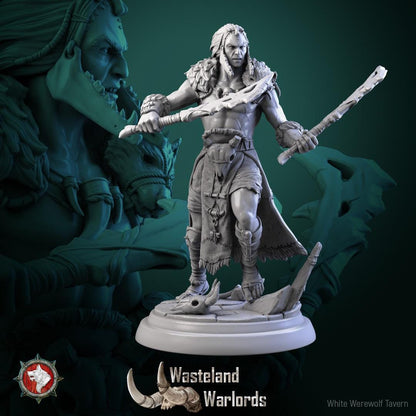 Barbarian Warlords, Males | TABLETOP SCALE | TTRPG Miniature | White Werewolf Tavern | Unpainted, Unplated Resin 8k