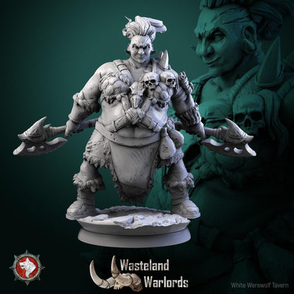 Big Barbarians | TABLETOP SCALE | TTRPG Miniature | White Werewolf Tavern | Unpainted, Unplated Resin 8k