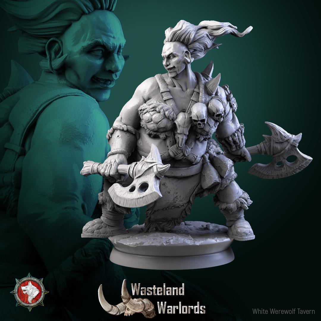 Big Barbarians | TABLETOP SCALE | TTRPG Miniature | White Werewolf Tavern | Unpainted, Unplated Resin 8k