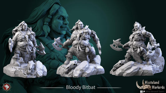 Bloody Bitbat | TABLETOP SCALE | TTRPG Miniature | White Werewolf Tavern | Unpainted, Unplated Resin 8k