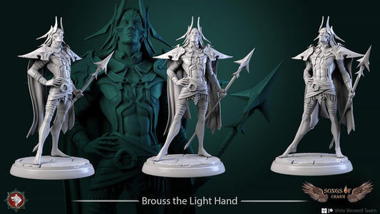 Brouss the Light Hand | TABLETOP SCALE | TTRPG Miniature | White Werewolf Tavern | Unpainted, Unplated Resin 8k
