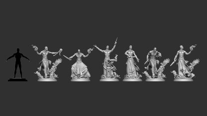 Chernobog Cultists | TABLETOP SCALE | TTRPG Miniature | White Werewolf Tavern