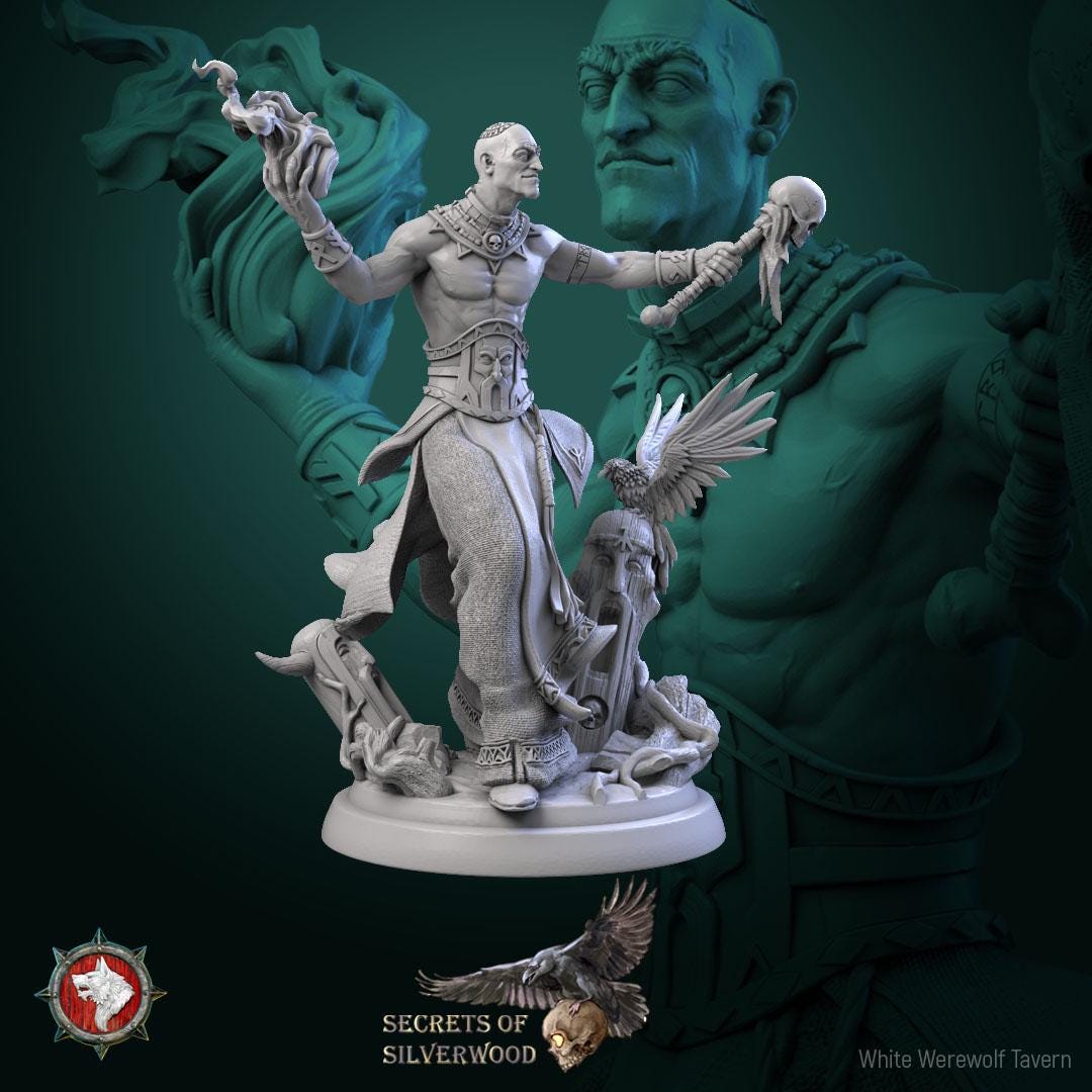 Chernobog Cultists | TABLETOP SCALE | TTRPG Miniature | White Werewolf Tavern