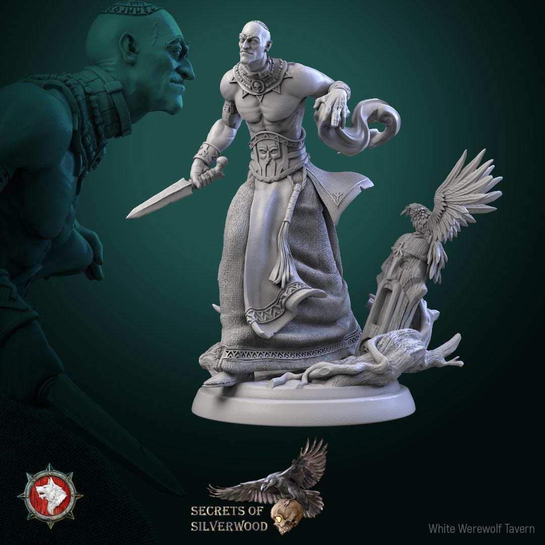 Chernobog Cultists | TABLETOP SCALE | TTRPG Miniature | White Werewolf Tavern