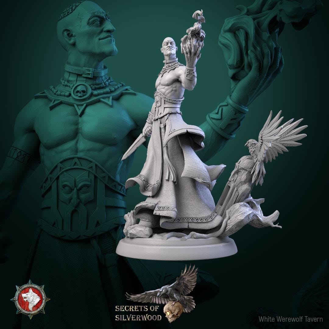 Chernobog Cultists | TABLETOP SCALE | TTRPG Miniature | White Werewolf Tavern