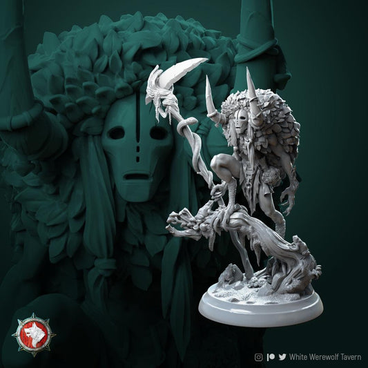 Chmerih Faceless | TABLETOP SCALE | TTRPG Miniature | White Werewolf Tavern | Unpainted, Unplated Resin 8k
