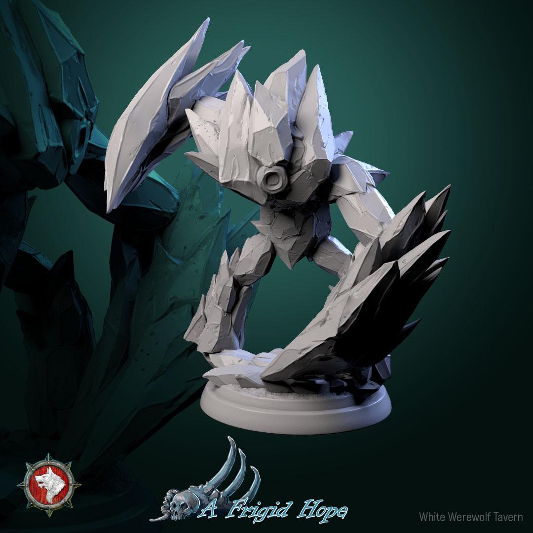 Crysalith Guardians | TABLETOP SCALE | TTRPG Miniature | White Werewolf Tavern | Unpainted, Unplated Resin 8k