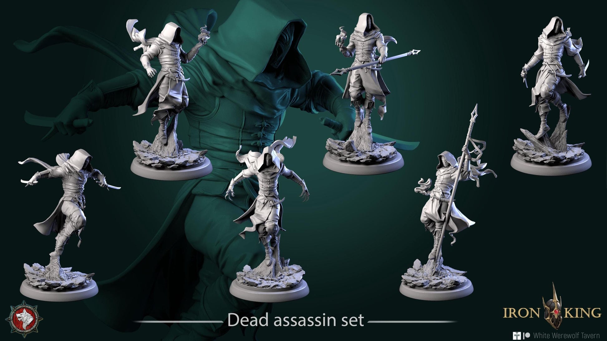 Dead Assassins | TABLETOP SCALE | TTRPG Miniature | White Werewolf Tavern