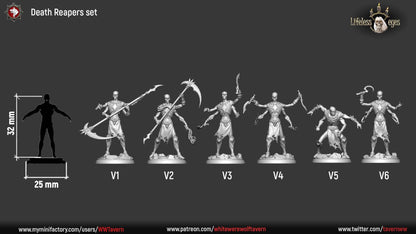 Death Reapers | TABLETOP SCALE | TTRPG Miniature | White Werewolf Tavern