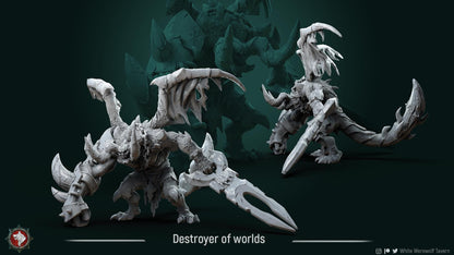 Destroyer of Worlds | TABLETOP SCALE | TTRPG D&D Miniature | White Werewolf Tavern