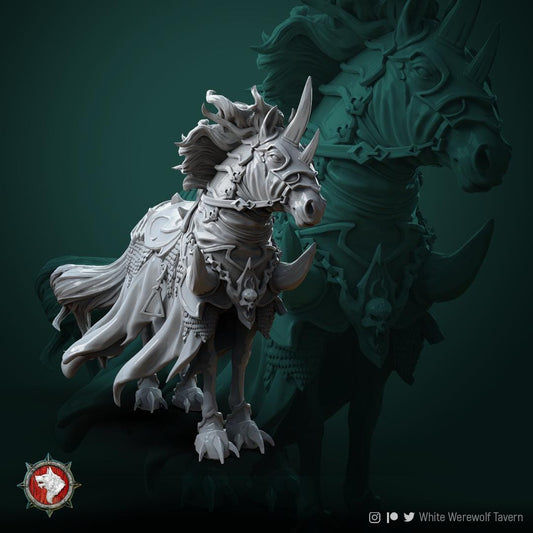 Devil Horse | TABLETOP SCALE | TTRPG D&D Miniature | White Werewolf Tavern