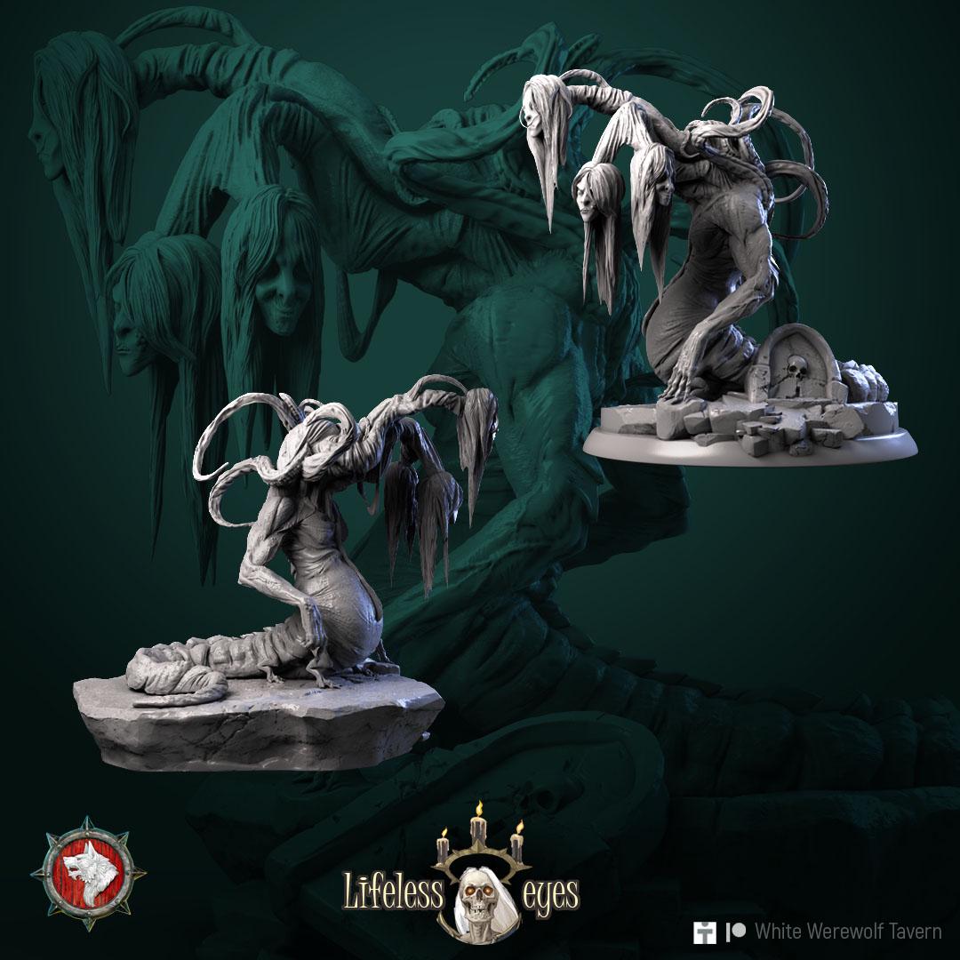 Doom Weaver, Undead Monster | TABLETOP SCALE | TTRPG Miniature | White Werewolf Tavern