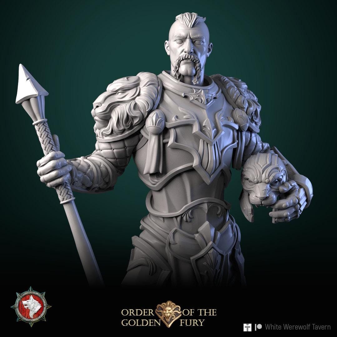 Dukas | TTRPG D&D Miniature | White Werewolf Tavern