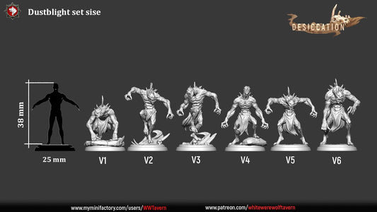 Dust Blights | TABLETOP SCALE | TTRPG Miniature | White Werewolf Tavern