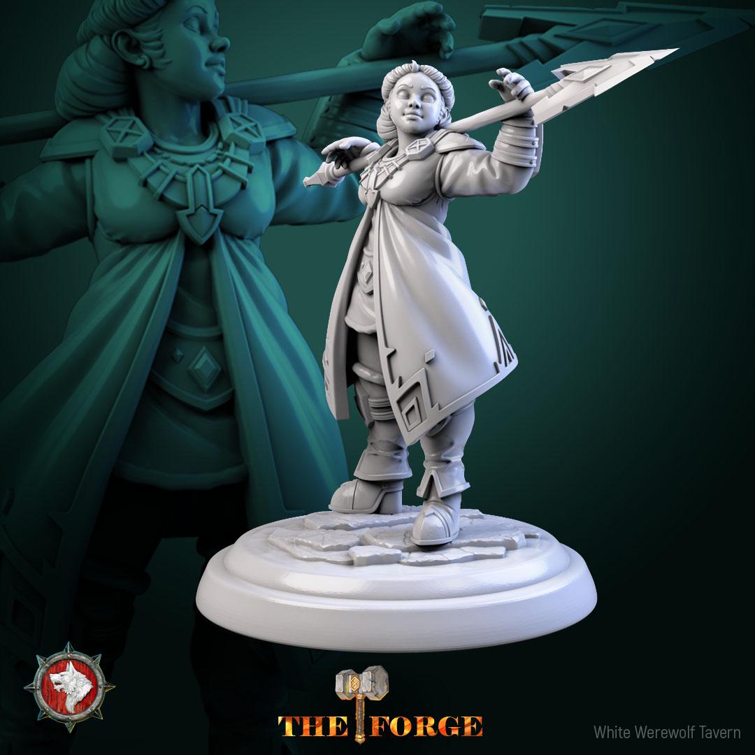Dwarven Female Warriors | TABLETOP SCALE | TTRPG Miniature | White Werewolf Tavern