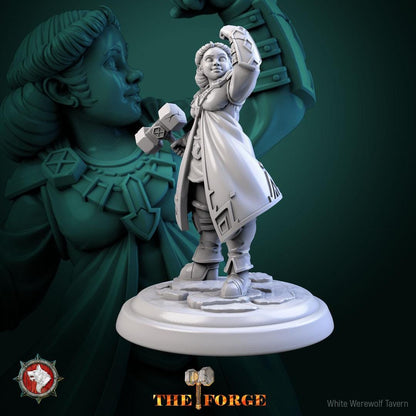 Dwarven Female Warriors | TABLETOP SCALE | TTRPG Miniature | White Werewolf Tavern